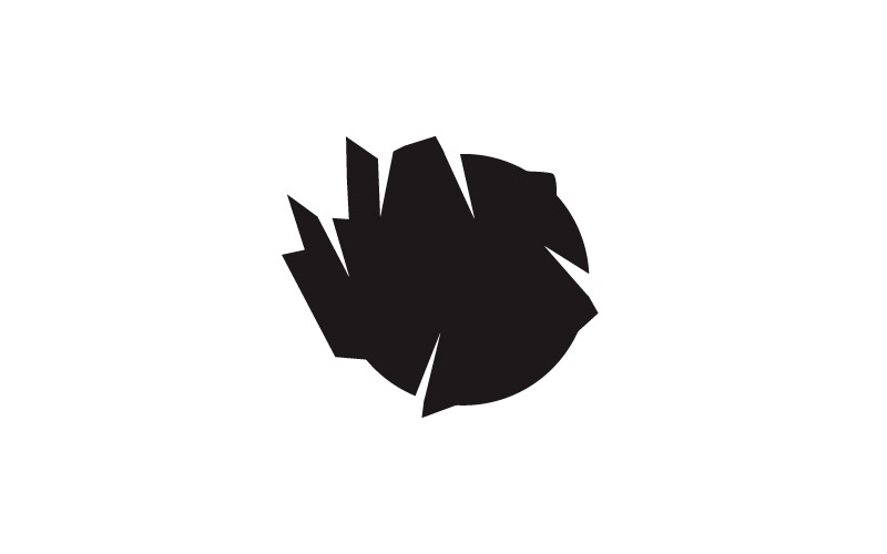 rough ball shoot sport logo template design original