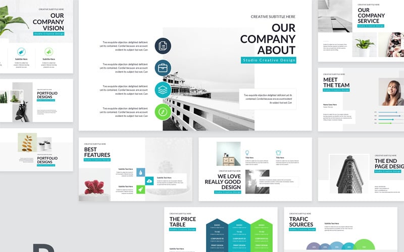 rox business presentation powerpoint template original