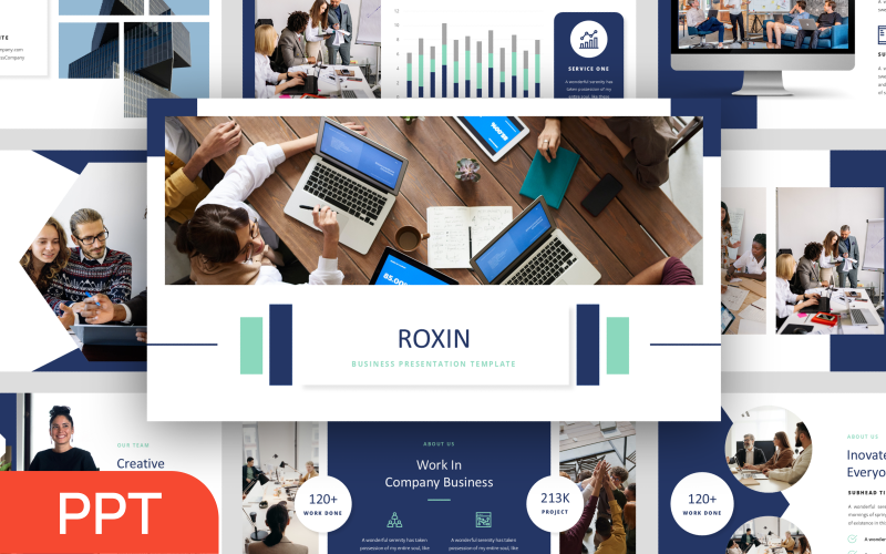 roxin business powerpoint presentation template original