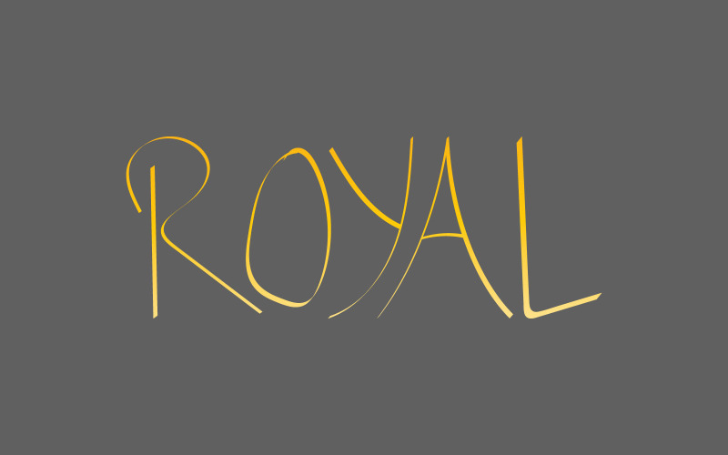 royal logo typography template original