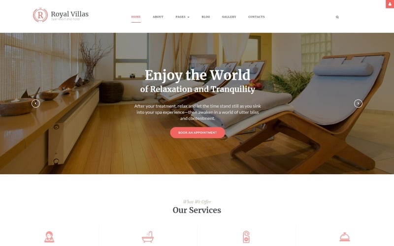 royal villas spa resort hotel responsive joomla template original