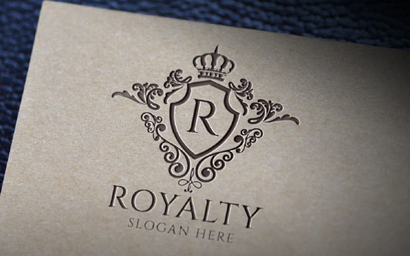 royalty letter r logo template original