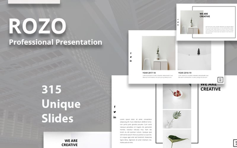 rozo minimal powerpoint template original