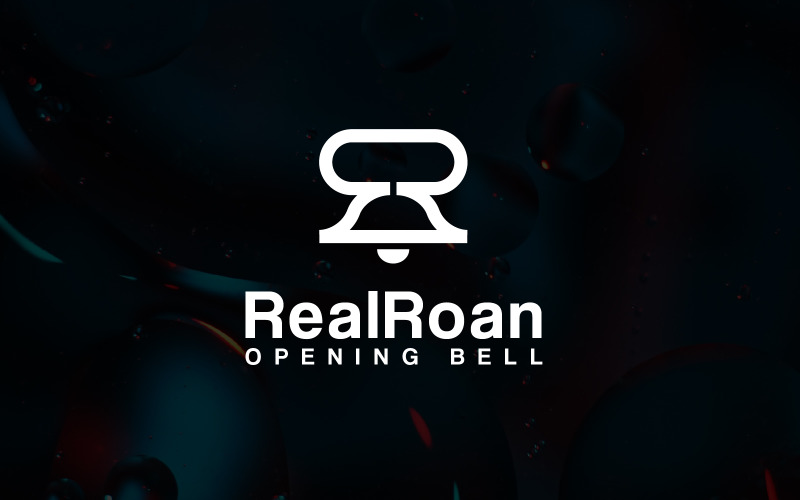 rr letter bell logo design template original