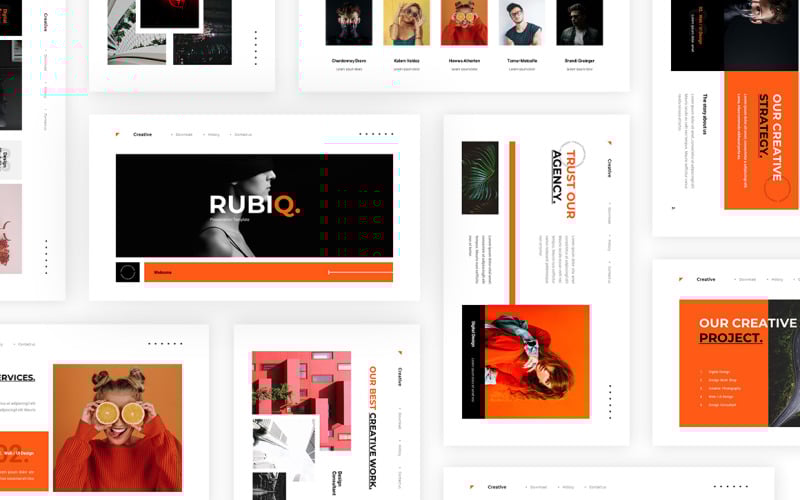 rubiq creative powerpoint template original