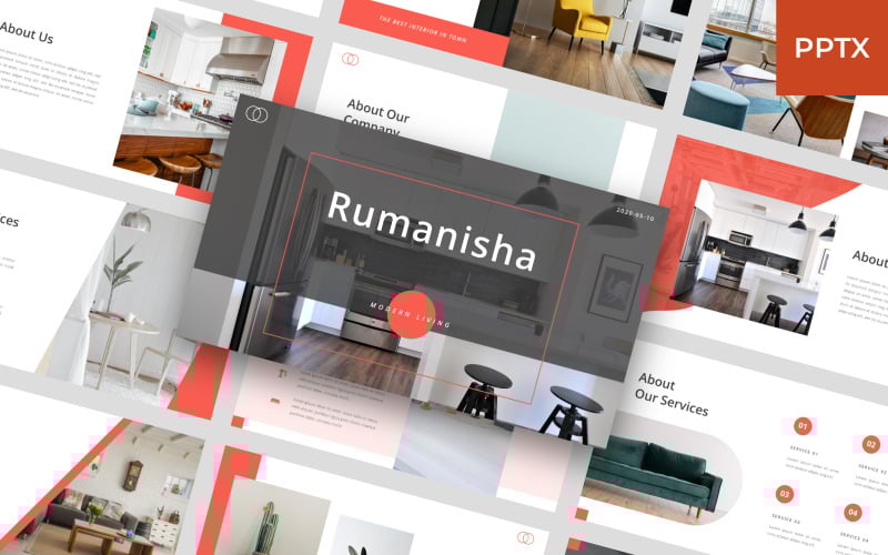 rumanisha interior powerpoint template original