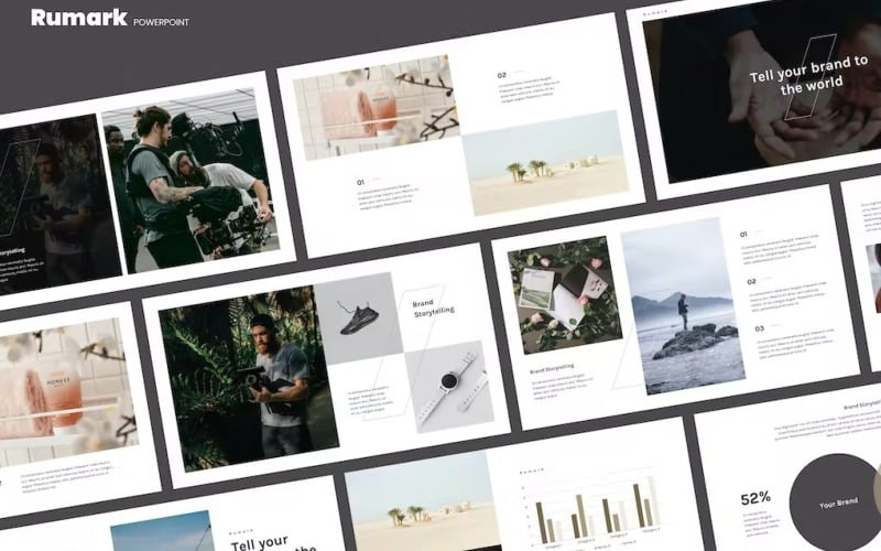 rumark modern minimal powerpoint template original