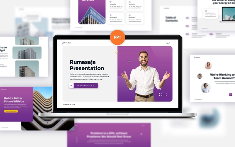 rumasaja corporate business powerpoint template original