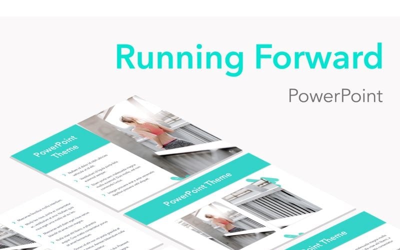 running forward powerpoint template original