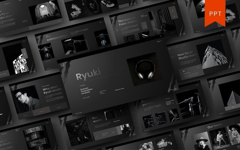 ryuki business powerpoint template original