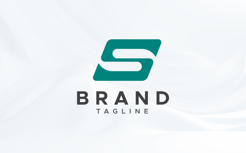 s letter minimal logo design template original