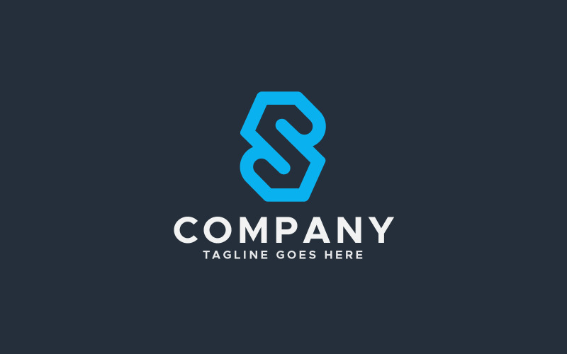s letter modern logo design icon template original