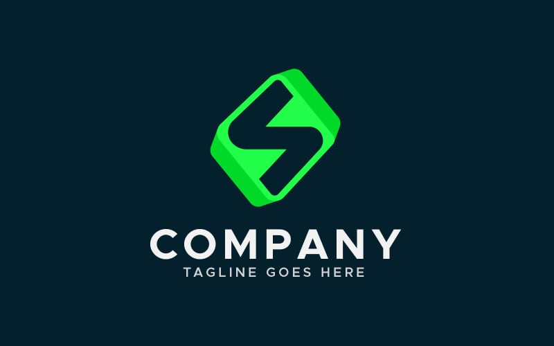 s letter modern logo design template original