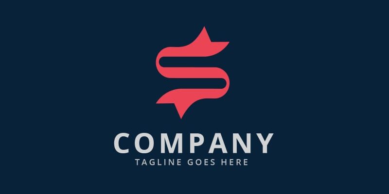 s letter ribbon logo design template original s letter ribbon logo design template original