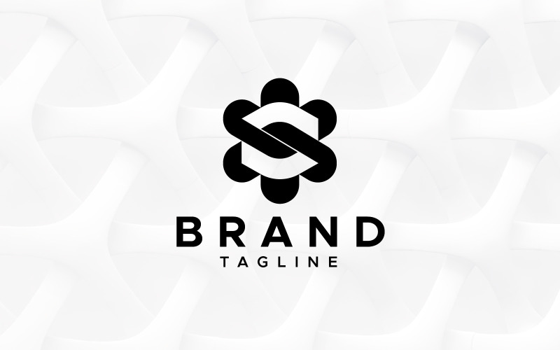 s letter technology logo design original