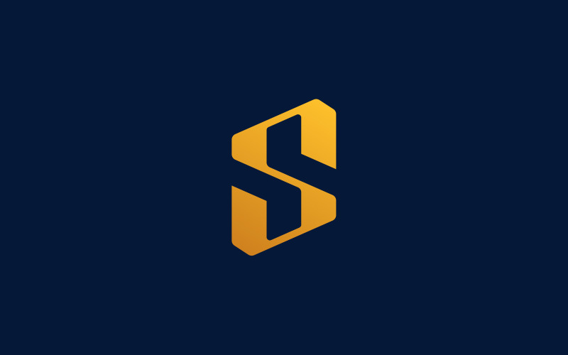 s letter unique logo design original