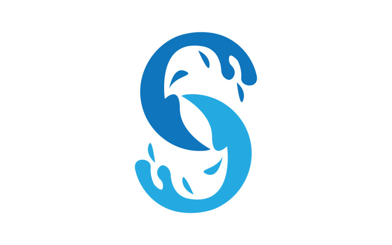 s splash water blue logo vector version v original