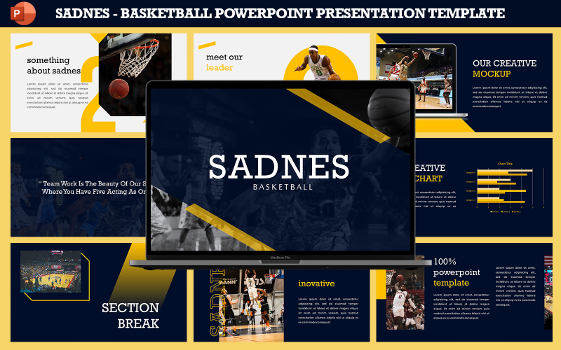 sadnes basketball presentation template original