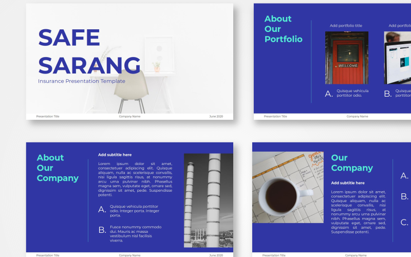 safe sarang insurance powerpoint template original