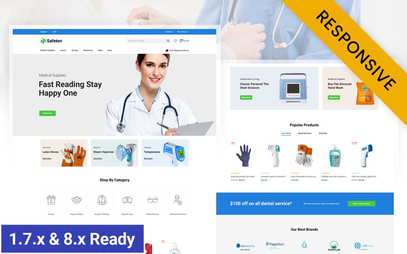 safeton medical store prestashop responsive theme original