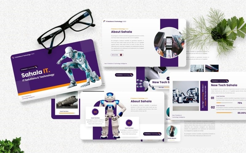 sahala technology powerpoint template original