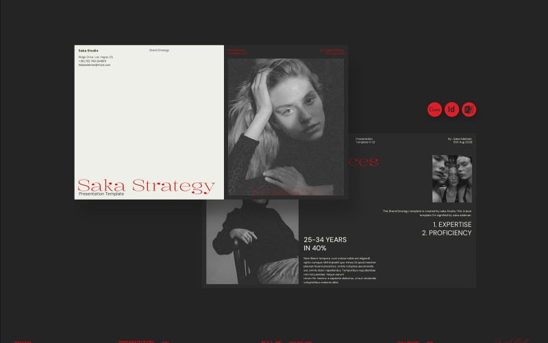 saka brand strategy powerpoint template original