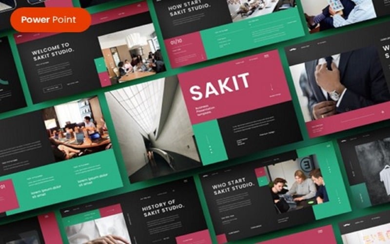 sakit business powerpoint template original