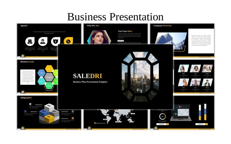saledri creative business powerpoint template original