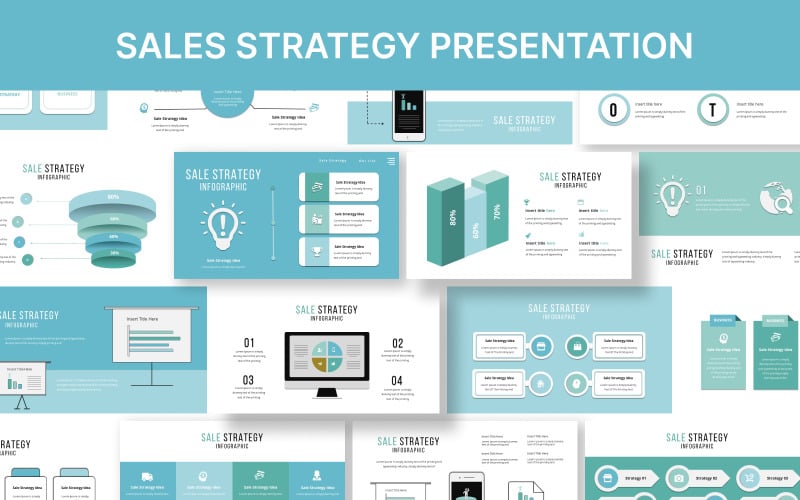 sales strategy infographic powerpoint template original