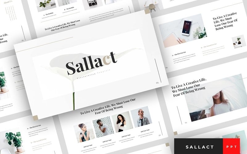 sallact creative powerpoint template original