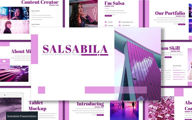 salsabila powerpoint template original