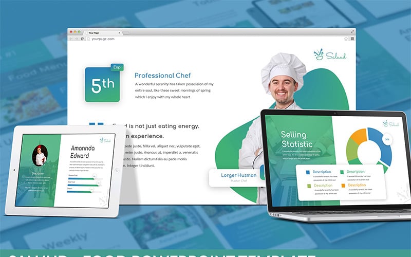 saluud food powerpoint template original