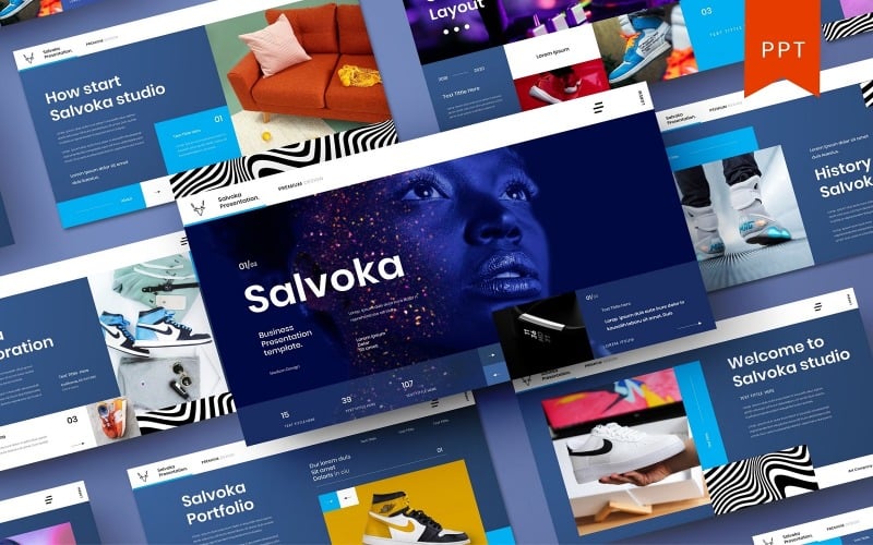 salvoka business powerpoint template original