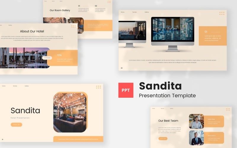 sandita hotel powerpoint template original