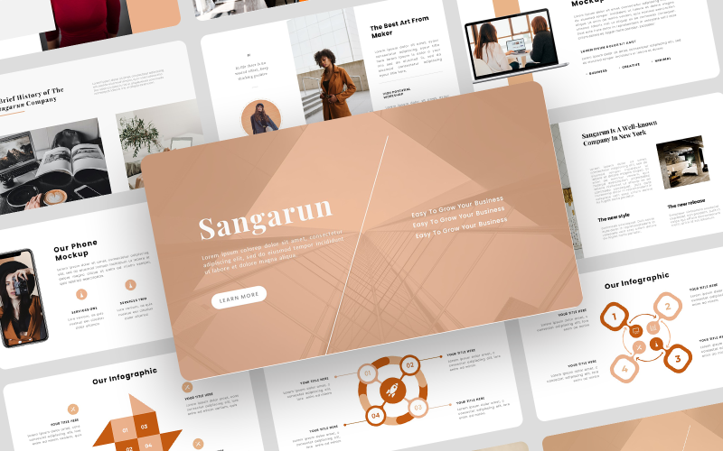 sangarun creative business powerpoint template original
