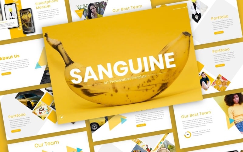 sanguine fashion presentation powerpoint template original
