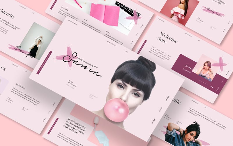 sania ultimate brand guideline powerpoint template original
