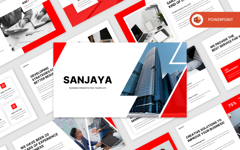 sanjaya business powerpoint template original