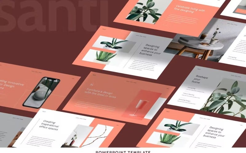 santi modern powerpoint template original
