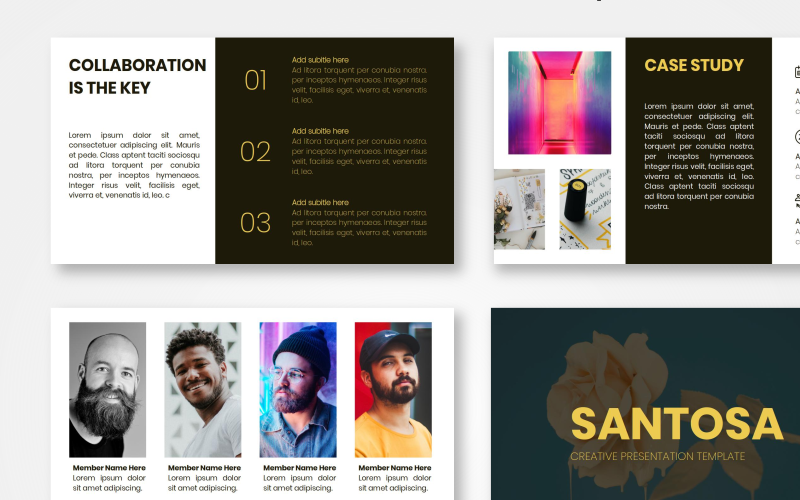 santosa creative powerpoint template original