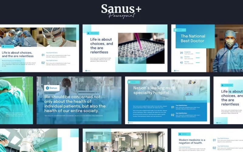 sanus medical theme powerpoint original
