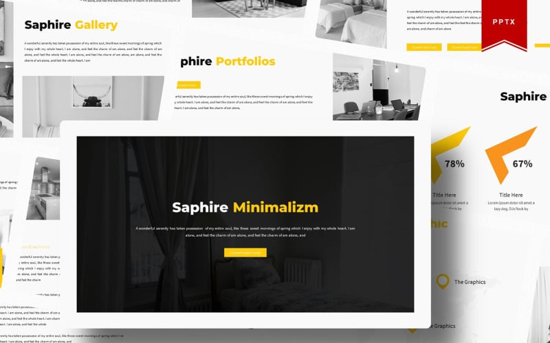 saphire powerpoint template original