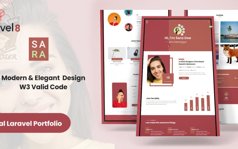sara personal laravel portfolio original