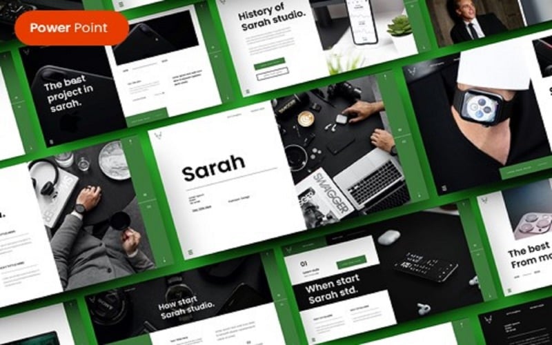 sarah business powerpoint template original