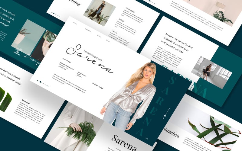 sarena brand guildelines powerpoint template original