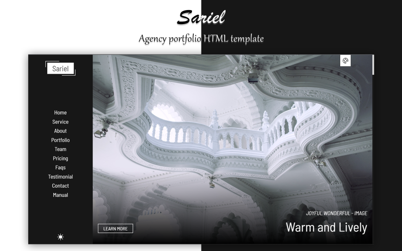 sariel html agency portfolio template original