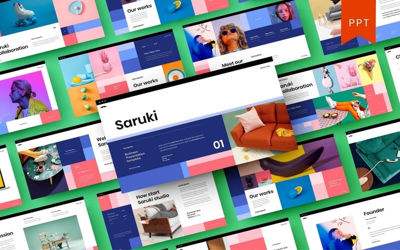 saruki business powerpoint template original