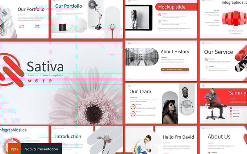 sativa powerpoint template original