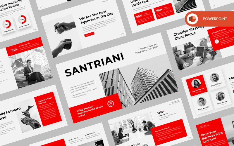 satriani creative business powerpoint template original