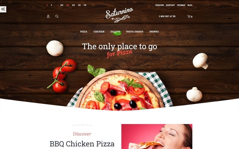 saturnino pizza restaurant prestashop theme original
